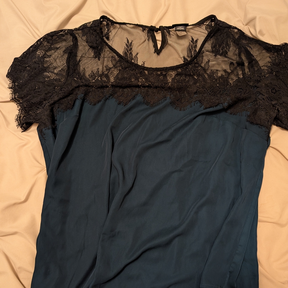 Torrid Black Lace Top